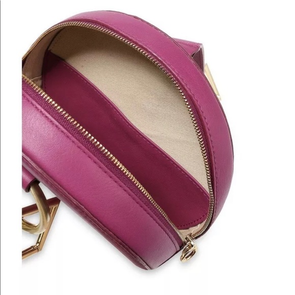Tara Zadeh Azar Leather Clutch Fuchsia Retail $570 Made In Spain - Picture 3 of 11